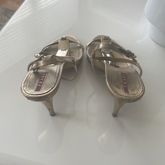 Prada gold sandal - Picture 3 of 5
